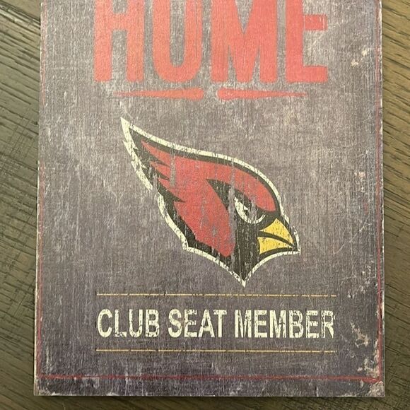 NFL arizona cardinals distressed wooden sign - Picture 3 of 5